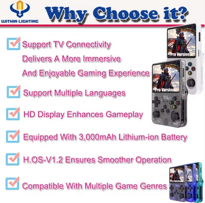 2026 Pro Version TV R36s Portable Retro Handheld Gaming Console